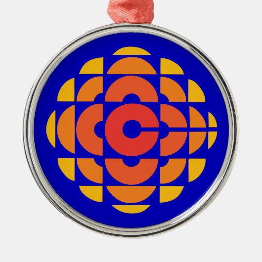 Retro 1974-1986 metalen ornament (Voorkant)
