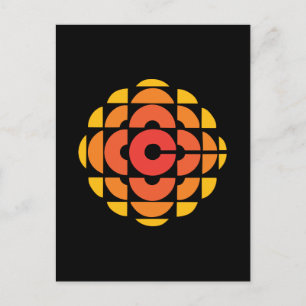 Retro 1974 - 1986 op zwart briefkaart