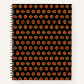 Retro 1974 - 1986 op zwart notitieboek (Voorkant)