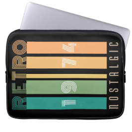Retro 1974 nostalgisch laptop sleeve