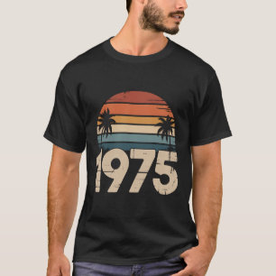 Retro 1975 50e verjaardagsshirt mannen vrouwen Ret T-shirt