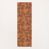 Retro 1975 Authentic Wood Parquet Pattern Yogamat (Voorkant)