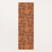 Retro 1975 Authentic Wood Parquet Pattern Yogamat (Achterkant)