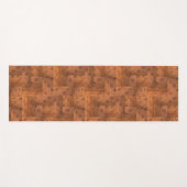 Retro 1975 Authentic Wood Parquet Pattern Yogamat (Voorkant (horizontaal))