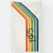 Retro 1975 Design Feest Spandoek (Verticaal)