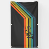 Retro 1975 Feest Design Spandoek (Verticaal)