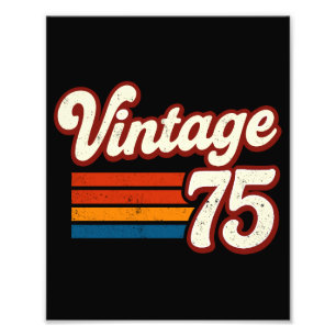 Retro 1975 Gemaakt in 1975 50e verjaardag 50 Jaar Foto Afdruk