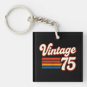 Retro 1975 Gemaakt in 1975 50e verjaardag 50 Jaar Sleutelhanger