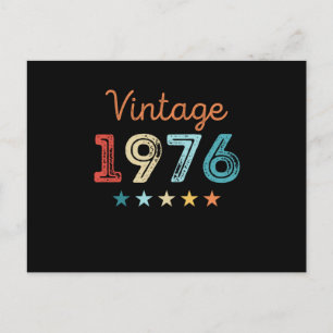 Retro 1976 50e verjaardag cadeau 50 jaar oud briefkaart