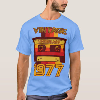  Retro 1977 Legendarische Cassettebandje T-shirt