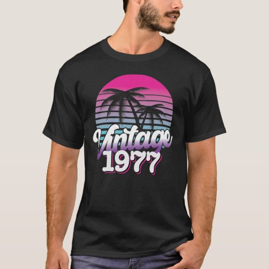 Retro 1977 Limited | Vogeldag-cadeauidee T-shirt (Voorkant)
