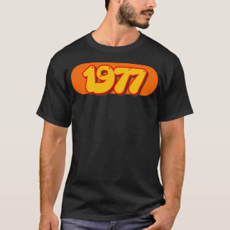 Retro 1977 Pop Art Year In 70S Style T-shirt