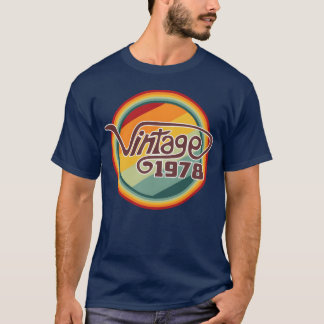 Retro 1978 curve grapfig t-shirt