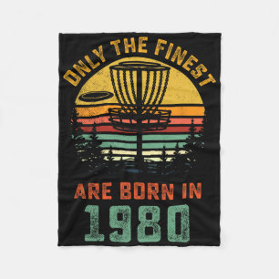 Retro 1980 40e verjaardag Disc Golf-cadeau 40 jaar Fleece Deken
