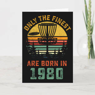 Retro 1980 40e verjaardag Disc Golf-cadeau 40 jaar Kaart