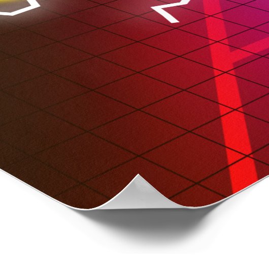 Retro 1980-arcade poster (Hoek)