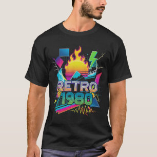 RETRO 1980 –  jaren 80 Arcade Synthwave T-shirt