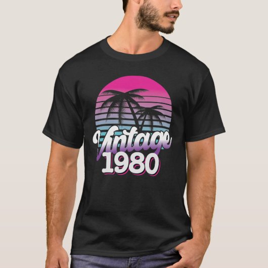 Retro 1980 Limited | Vogeldag-cadeauidee T-shirt (Voorkant)