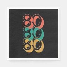  Retro 1980 Red Green Yellow