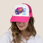 Retro 1980 stijl BMX freestyle trucker hoed Trucker Pet (In situ)