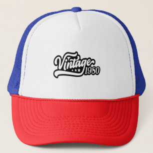 Retro 1980 T-shirt, Grappig Verjaardagscadeau, Gra Trucker Pet