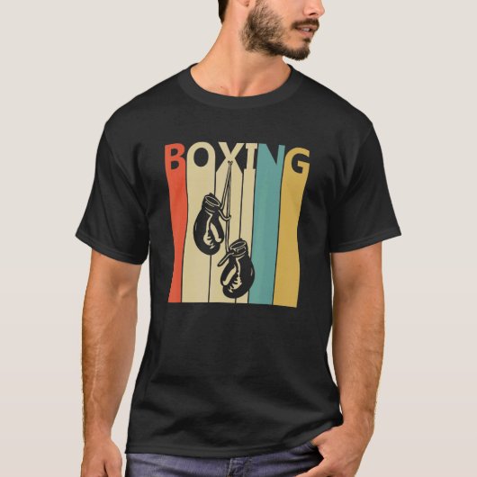 Retro 1980s Boxing Sport T-shirt (Voorkant)