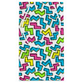 Retro 1980's Cool Cute 80s Memphis Pattern Klein Cadeauzakje (Achterkant)