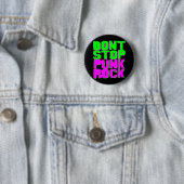 Retro 1980s Don't Stop Punk Rock Speld Ronde Button 5,7 Cm (In situ)