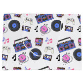 Retro 1980's Era Music Verjaardag Groot Cadeauzakje (Voorkant)