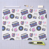 Retro 1980's Era Music Verjaardag Tissuepapier (Craft)