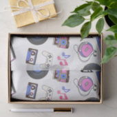 Retro 1980's Era Music Verjaardag Tissuepapier (Geschenk)