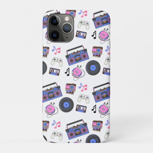 Retro 1980's Era Muziek Nostalgisch Case-Mate iPhone Case (Achterkant)