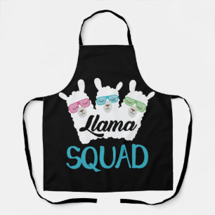Retro 1980s Llama Cute Llama Squad Schort