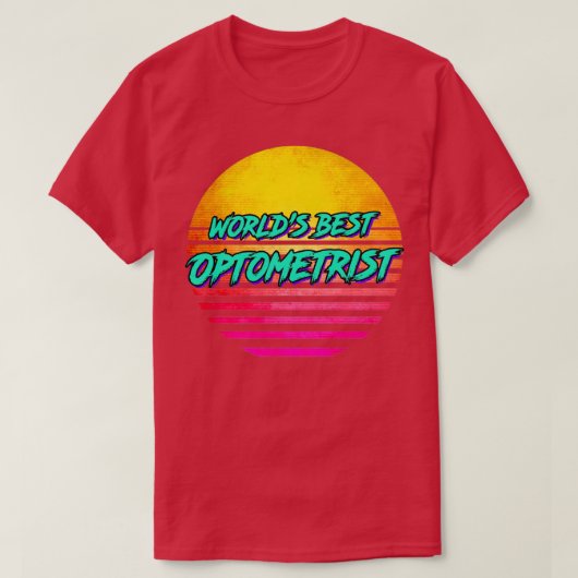 Retro 1980s Optometry 1 T-shirt (Design voorkant)