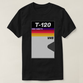 Retro 1980s T-120 VHS Cassettebandje T-Shirt