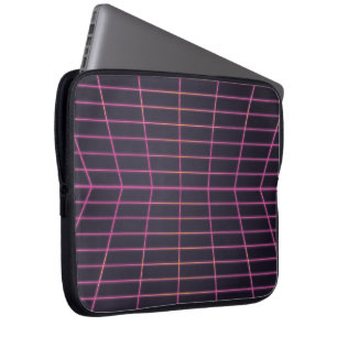Retro 1980s videogame grafisch laptop sleeve