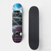 Retro 1980s videogame grafisch skateboard (Voorkant)