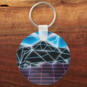 Retro 1980s videogame grafisch sleutelhanger (Voorkant)