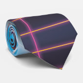 Retro 1980s videogame grafisch stropdas (Opgerold)