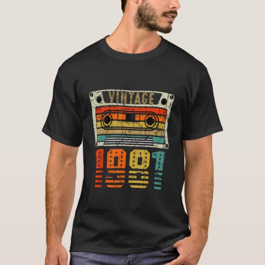 Retro 1981 41st Birthday T-shirt (Voorkant)
