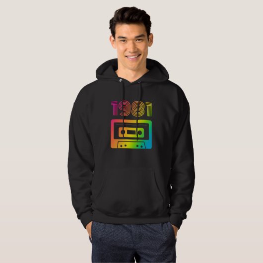 Retro 1981 hoodie (Voorkant volledig)