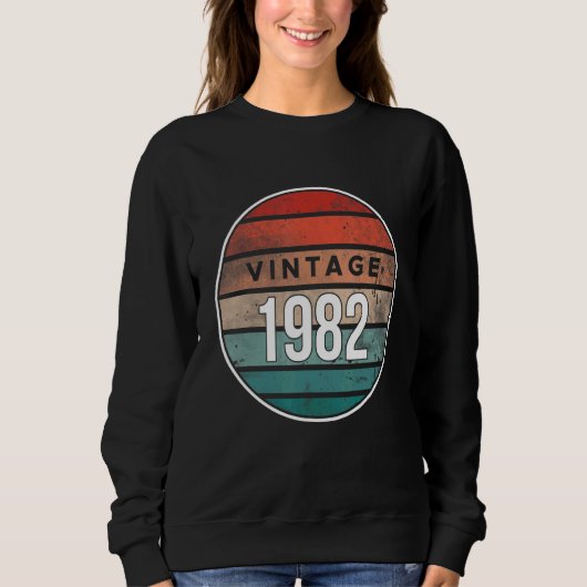 Retro 1982 40th Birthday Party Trui (Voorkant)