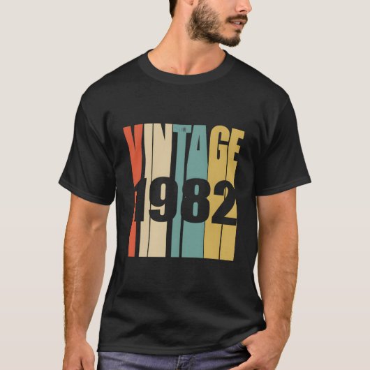 Retro  1982 Hoodie 41 Yrs Old Bday 41st Bir T-shirt (Voorkant)