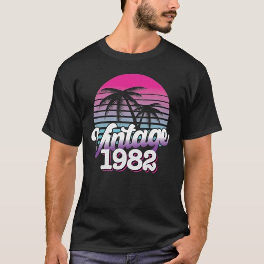 Retro 1982 Limited | Vogeldag-cadeauidee T-shirt (Voorkant)