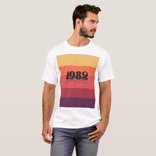 retro 1982 t-shirt (Voorkant volledig)