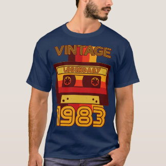  Retro 1983 Legendarische Cassettebandje T-shirt