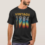  Retro 1984 36 jaar oud 36e verjaardagscadeau T-shirt (Voorkant)