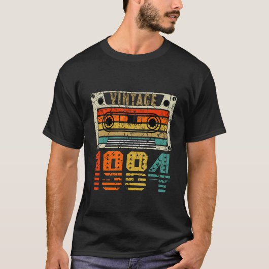 Retro 1984 39th Birthday T-shirt (Voorkant)
