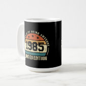 Retro 1985 40e verjaardag koffiemok (Voorkant links)