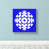 Retro 1986-1992 - Wit Canvas Afdruk (Insitu (Houten vloer))